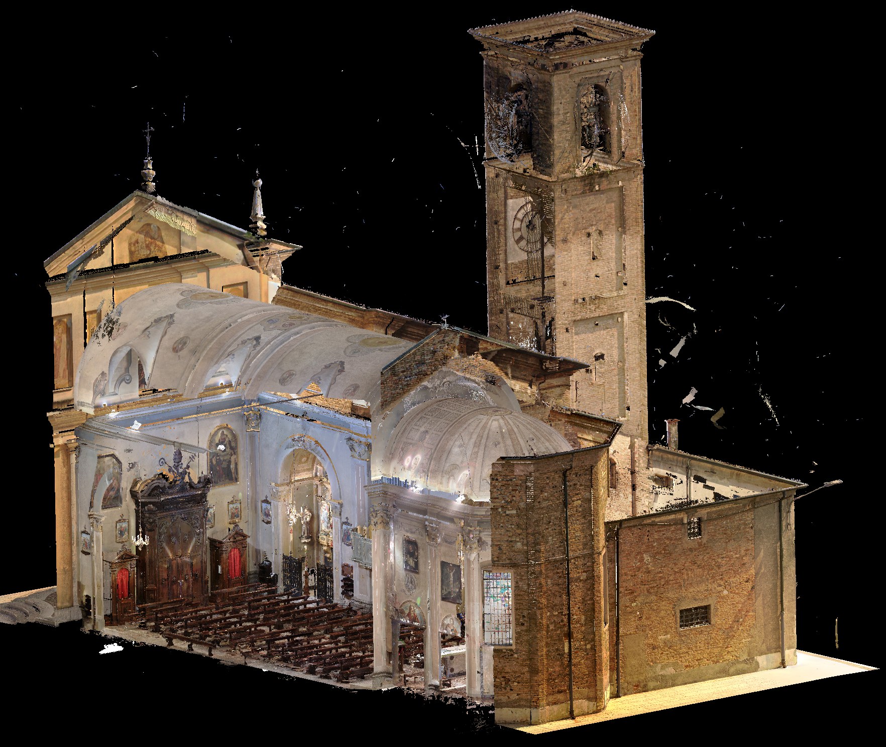 Esempio reale di nuvola di punti architettonica